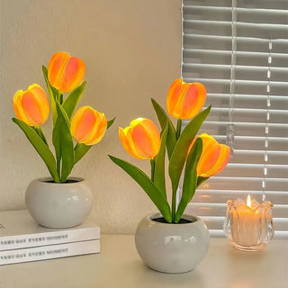 Led Tulpen Nachtlicht – Romantische Tischlampe