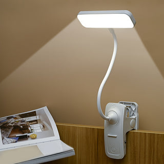 Verstellbare LED-Clip-On-Schreibtischlampe, augenschonende Touch-Steuerung