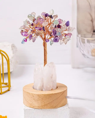 Amethyst Heilbaum mit usb, Feng Shui Glück