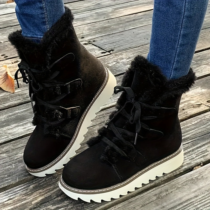 Winter Soft Sole Damen Schnürstiefel