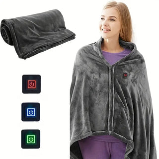 CozyLife usb beheizte Decke, 3-Stufen Fleece