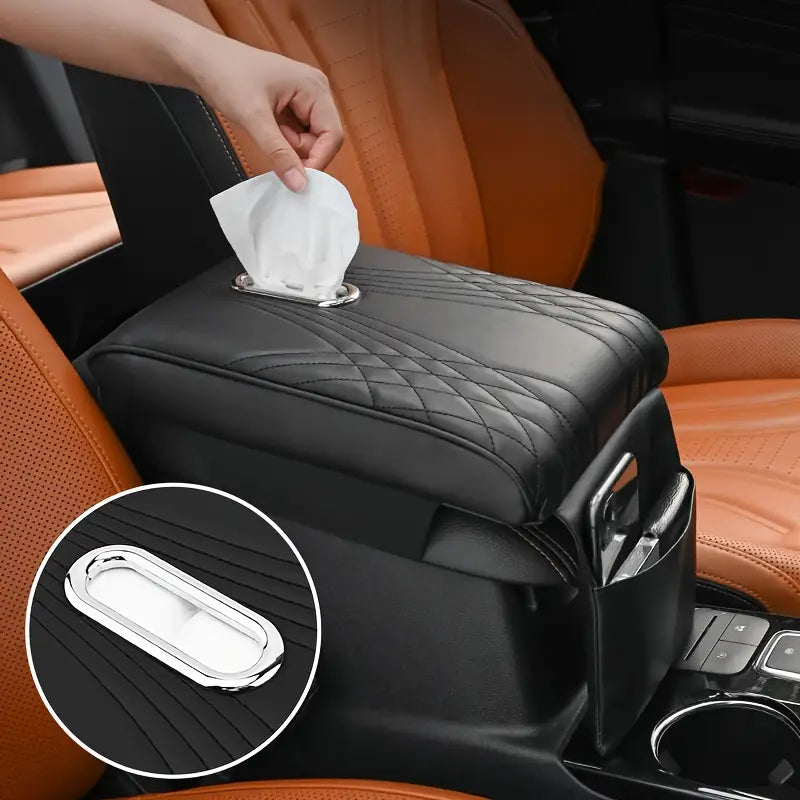 Faux Leder Auto Armlehnenkissen mit Memory Foam