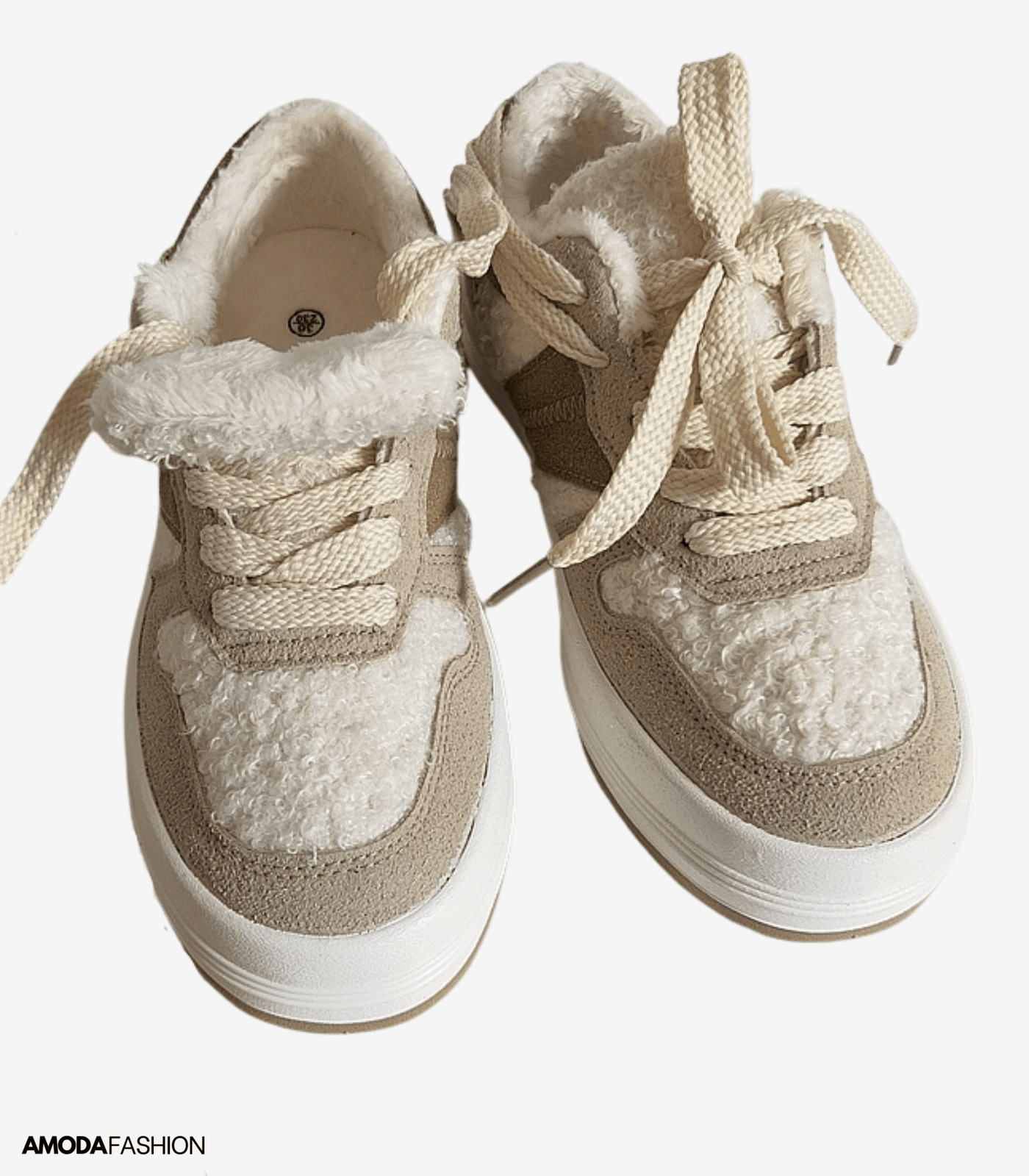 Plüschpelz und Baumwolle Wintersneakers für Frauen