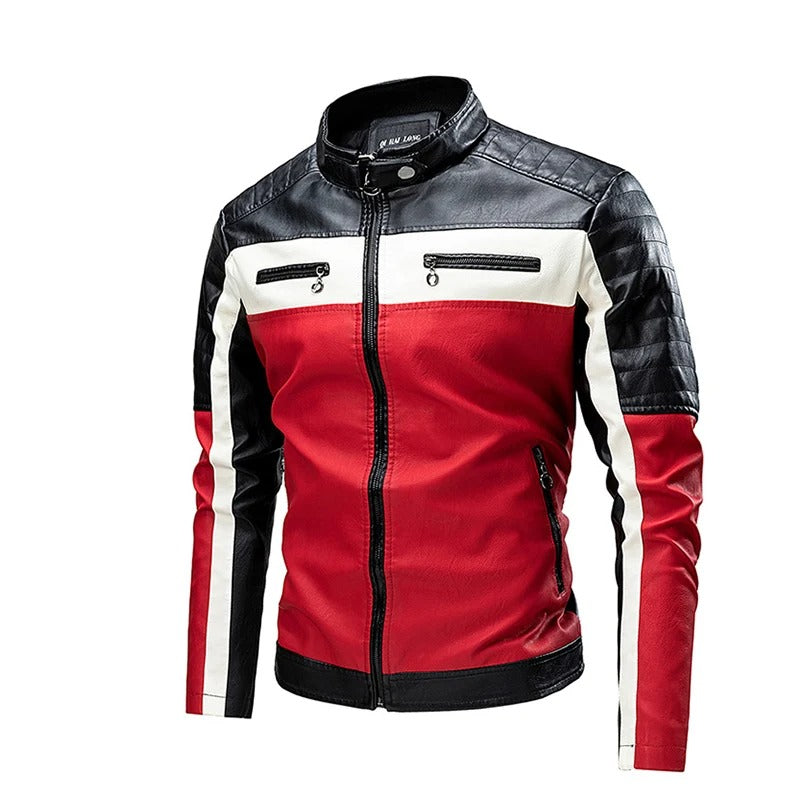 Andy - Motorrad-Lederjacke für Männer