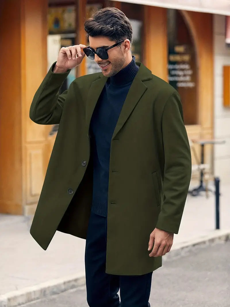 Herren-Retro-Trenchcoat