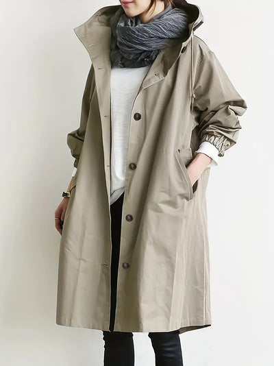 Luisa - Trenchcoat mit Kapuze und Kordelzug