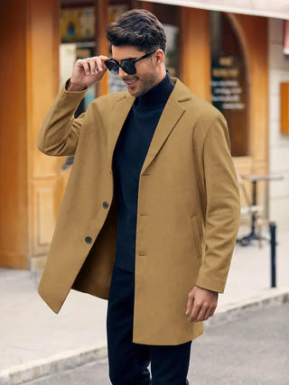 Herren-Retro-Trenchcoat