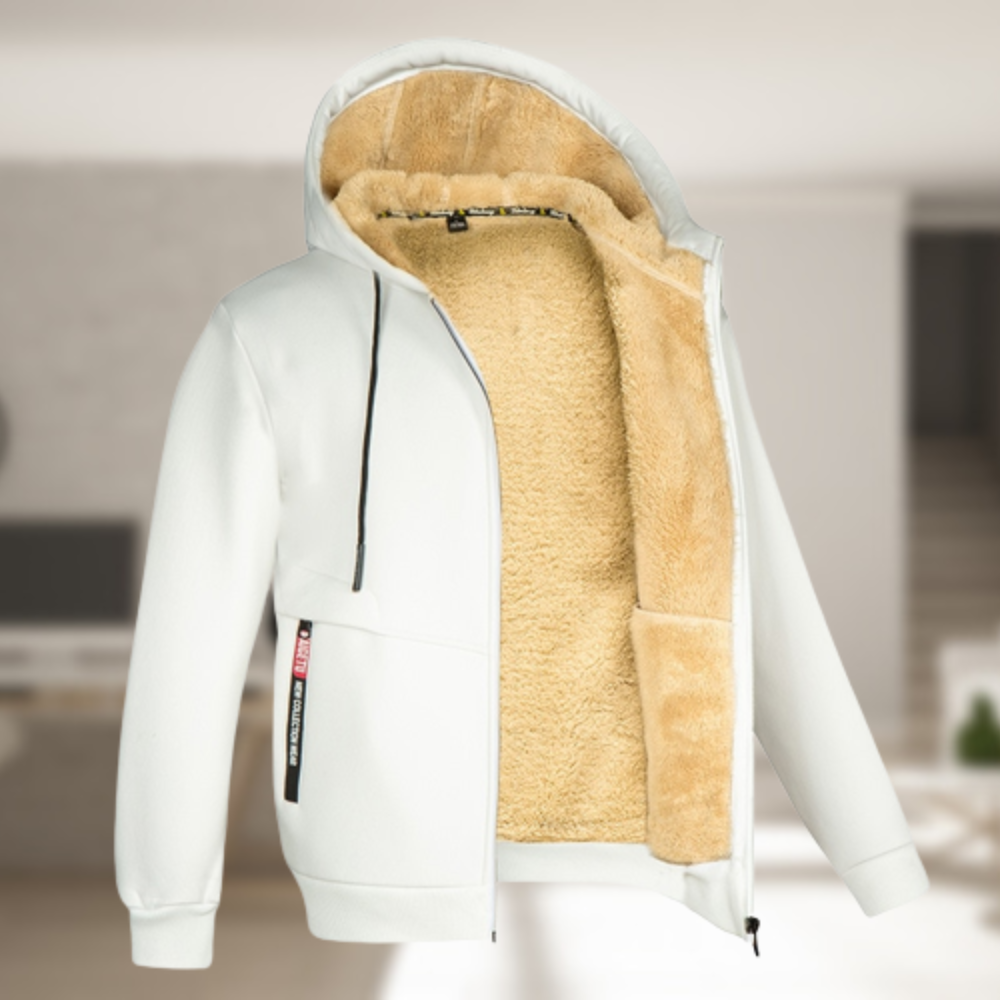 Sadi - Lässige Herren Winterjacke mit Kapuze und Fleece