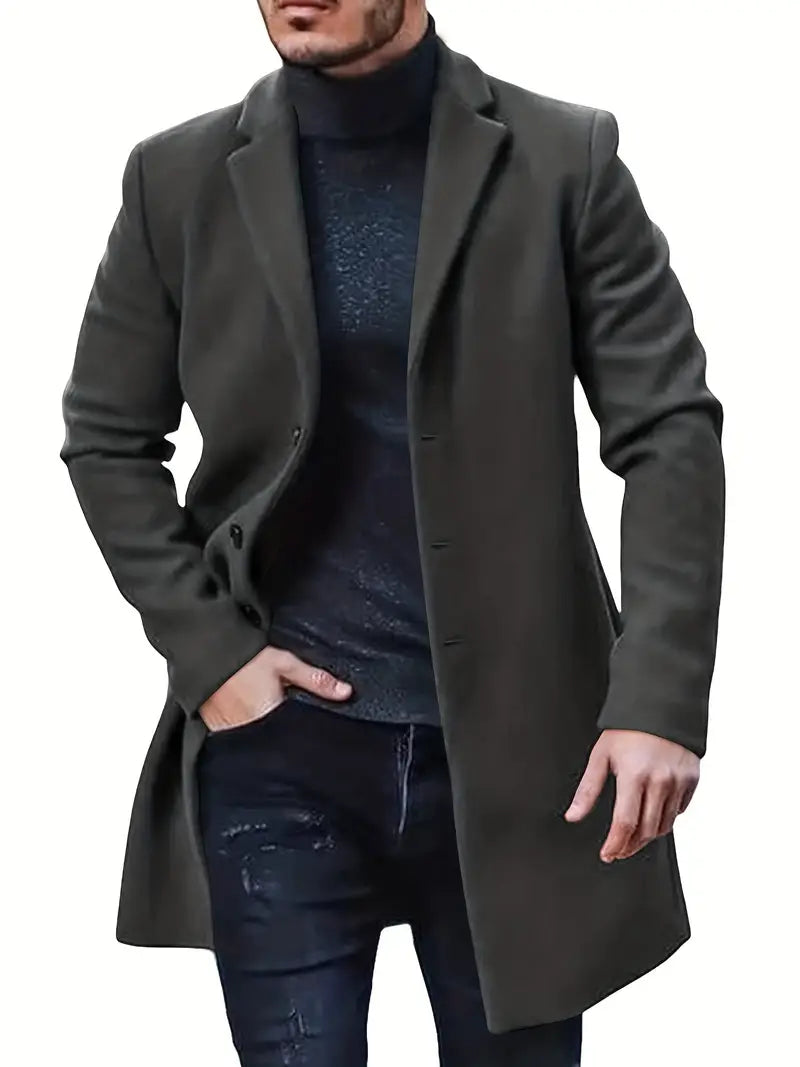 Herren-Retro-Trenchcoat