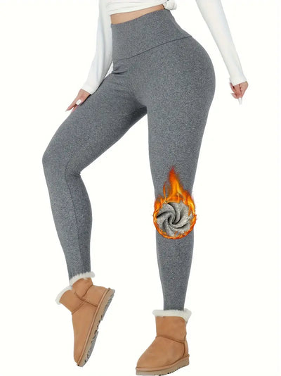 Ace - Thermische, mit Fleece gefütterte Damen-Leggings mit hoher Taille